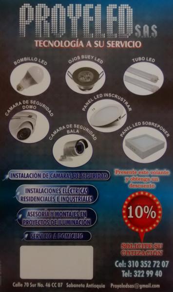 Proyeled | Montajes Eléctricos - Iluminación LED - Cableado Estructurado | Periódico del Sur | Medellín - Antioquia